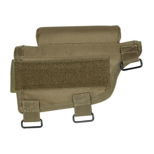 VOODOO TACTICAL Adjustable Cheek Rest with Ammo Carrier Coyote