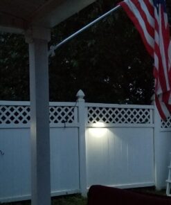 DBF Outdoor Solar Gutter Lights【Upgraded Version】 Solar Fence Post Lights Wall Mount Decorative Deck Lighting Auto On/Off Solar Landscape Lights for Eaves Yard Garden Highlight Gate (Pack of 6) White 47 710YUbMDnjL