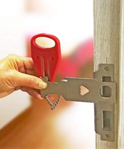 Portable Door Lock Replacement for Addalock Compatible with Travel Lock, AirBNB Lock, School Lockdown Lock and Security Home Apartment Living Hotel Motel (Portable Door Lock) 21 710Yep3nEXL