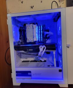 Skytech Gaming Shiva Gaming PC Desktop – AMD Ryzen 5 7600X 4.7 GHz, NVIDIA RTX 4060, 1TB NVME SSD, 32GB DDR5 RAM RGB, 600W Gold PSU, 11AC Wi-Fi, Windows 11 Home 64-bit,White 7600X | 4060 23 710YzOYN45L