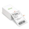 Nelko Genuine 4x6 Direct Thermal Shipping Label (Pack of 500 Fan-Fold Labels), Nelko 4x6 Thermal Labels for Nelko PL70E Shipping Label Printer, Perforated and Strong Adhesive, Commercial Grade 3 710Z6ylz2ZL