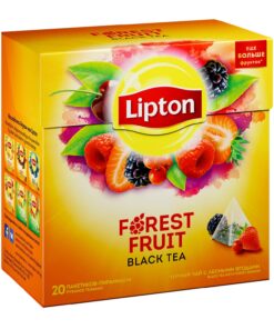 Lipton Black Tea - Forest Fruit - Premium Pyramid Tea Bags (20 Count Box) 20 Count (Pack of 1) 6 710ZvnlgnML