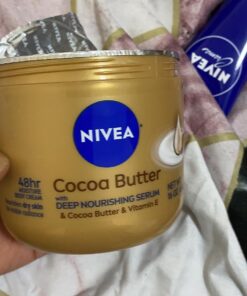 NIVEA Cocoa Butter Body Cream with Deep Nourishing Serum, Cocoa Butter Cream for Dry Skin, 16 Ounce Jar 47 710audUMqbL