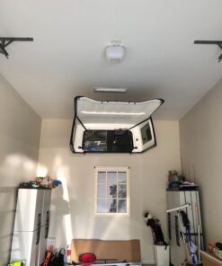 Happybuy 440 lbs Lift Electric Hoist, 110V Electric Winch with Zinc-Plated Steel Wire, 39.4 ft Lifting Garage Lift Hoist with 14ft Remote Control for Garage, Factories, Warehouses,Verandahs 440LBS 29 710bJRhToRL