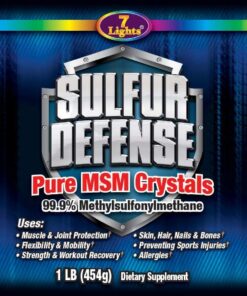 Sulfur Defense Opti-MSM 99.9% Pure MSM Powder Made in The USA - Organic Methylsulfonylmethane Crystals - Vegan, Non-GMO, Gluten-Free - 16 Fl Oz 1 Pound (Pack of 1) 17 710bZSoLs L