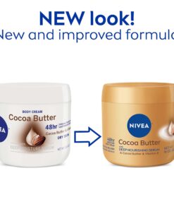 NIVEA Cocoa Butter Body Cream with Deep Nourishing Serum, Cocoa Butter Cream for Dry Skin, 16 Ounce Jar 28 710c19sloTL