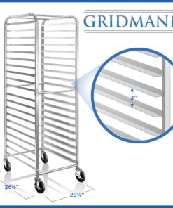 GRIDMANN Commercial Bun Pan Bakery Rack - 20 Sheet 12 710cCJuxpqL