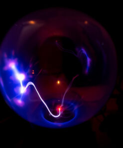 Touch & Sound Activated,Glass Plasma Ball Party magical ball electrostatic flashing ball (6 inches) 11 710cir4K1JL