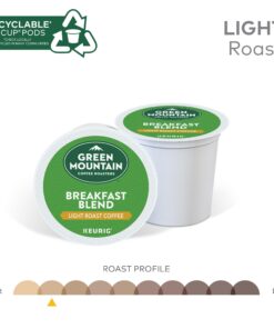 Green Mountain Coffee Roasters Breakfast Blend, Single-Serve Keurig K-Cup Pods, Light Roast Coffee, 24 Count 15 710cm MbzpL