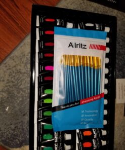 Castle Art Supplies 48 x 22ml Acrylic Paint Set | All-inclusive Set for Beginners, Adult Artists | Quality Intense Colors | Smooth to Use on Range of Surfaces | In Impressive Presentation Box 31 710cy1lTCpL