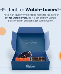 BluShark Original Premium Nylon Watch Strap - Stainless Steel Buckle with Multiple Sizes & Premium Styles, Replacement Watch Straps for Men & Women, Ballistic Military Waterproof BOND 20mm Premium Brushed Buckle 34 710d2Bd4WxL