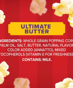 Orville Redenbacher’s Ultimate Butter Flavored Microwave Popcorn, Gluten Free, 6 Count Popcorn Bags (6 Boxes) 20 710dW3MMGdL