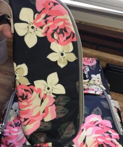 Srotek Diaper Bag Backpack Floral Baby Bag Water-Resistant Baby Nappy Bag with Insulated Water Bottle Bag/Changing Pad for Women/Girls/Mum (Flower Pattern) 46 710eJ0WzYXL