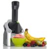 Yonanas 902 Classic Vegan, Dairy-Free Frozen Fruit Soft Serve Maker, Includes 36 Recipes, 200-Watts, Silver 45 710fEtFpwBL