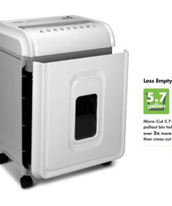 Aurora AU1275MA Professional Grade 12-Sheet Micro-Cut Paper and CD/Credit Card Shredder/ 60 Minutes Continuous Run Time, White/Gray 12-Sheet Micro-cut/60-min Run Time 13 710fKzospbS