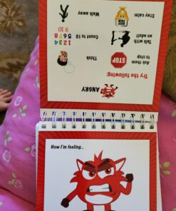The Original Mood Flipbook for Kids; 20 Different Moods/Emotions; Autism; ADHD; Help Kids Identify Feelings and Make Positive Choices; Laminated Pages (Monster Flipbook) MONSTER (Large - 6.75 x 6.75") 24 710fQfBFR6L