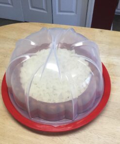 Nordic Ware Bundt Cake Keeper, Plastic, 13 in L X 12 in W X 7 in H, Red 33 710fbwV67jL