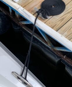 SeaSense Double Braid Nylon Dockline Black 1/2" x 15' 6 710fo0f44xL