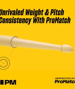 ProMark Drum Sticks - Classic Forward Hickory 5A Drumsticks - Drum Sticks Set - Drum Accessories - Wood Drumsticks for Adults & Youth - Oval Wood Tip - Buy 3 Pairs Get 1 Free Lacquer, Wood Tip Four Pairs Classic, Forward 5A 8 710gKlMhq1L