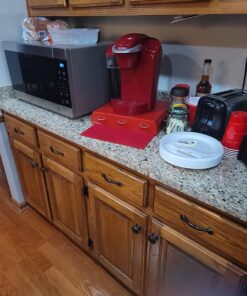 Mind Reader Single Serve Coffee Organizer with 3 Drawers Pod, 12.25" L x 13.5" W x 2.5" H, 36 Capacity, Red 46 710gOxKOL