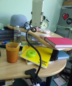 ZTON Cell Phone Holder, Universal Mobile Phone Stand, Lazy Bracket, Flexible Long Arms Clip Mount for iPhone, LG etc. in Office Bedroom Desktop (Black) 38 710hFjtpmbL