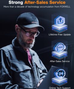 FOXWELL NT510 Elite Fit for Volvo OBD2 Diagnostic Scanner All System Fault Code Reader with Full Bi-Directional Control Active Test, OBDII Functions and All Service Reset Oil EPB BMS TPS ABS Bleeding 17 710hmldflwL