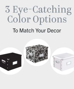 Snap-N-Store File Storage Box & Organizer - 1 Pack - 16.125 x 13.125 x 9.875 Inch Letter/Legal Size Portable File Box with Lid for Documents - Back To School Supplies for Students - Glossy Black Letter/Legal File 21 710iKJhWAVL 3