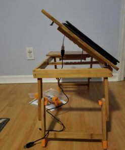 Laptop Desk Nnewvante Adjustable Bed Desk Table Bamboo with USB Fan Foldable Bed Tray w' Drawer 21.6" with Fan 53 710iqZ2EboL