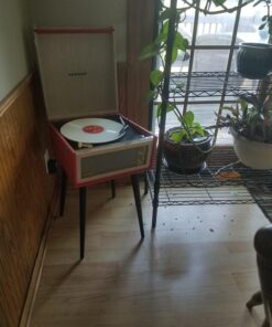 Crosley CR6233D-RE Dansette Bermuda Portable Vinyl Record Player Turntable with Aux-In and Bluetooth, Red 25 710jKsk8RXL