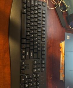 Loigys Wireless Keyboard, 2.4G Full-Sized Ergonomic Wireless Computer Keyboard with Wrist Rest for Windows, Mac OS Laptop/PC/Desktop/Notebook (Black) Black 41 710kviUQJVL