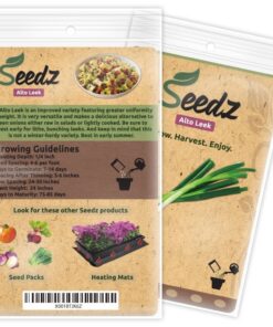 Organic Leek Seeds, APPR. 125, Alto Leek, Heirloom Vegetable Seeds, Certified Organic, Non GMO, Non Hybrid, Made in USA 5 710lF5uj4nL