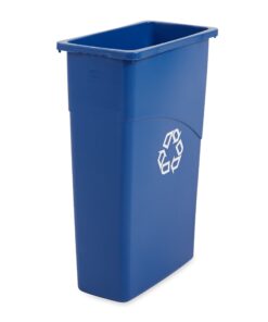 Rubbermaid Slim Jim Waste Container, 87 L - Blue 8 710lpzUybpL