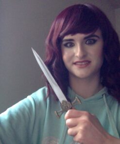 Whetstone Cutlery Medieval Double Edged Stainless Steel Dagger, Brass 23 710mbGCEXiL