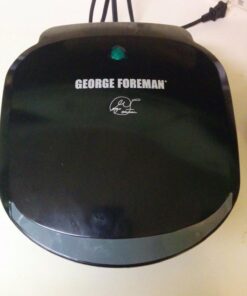 George Foreman 2-Serving Classic Plate Electric Grill and Panini Press, Black, GR136B 30 710mbbkEUuL 1