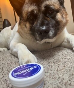 Musher's Secret Dog Paw Wax 60 g (2.1 oz) - Moisturizing Dog Paw Balm that Creates an Invisible Barrier That Protects and Heals Dry Cracked Paws - All-Natural with Vitamin E and Food-Grade Ingredients 2.1 Ounce (Pack of 1) 38 710meDFRvIL