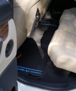 Honda Genuine Parts 08P17-TLA-120A All Season Floor Mat, 1 Pack, Black & Blue Strip 6 710nGFF9dxL