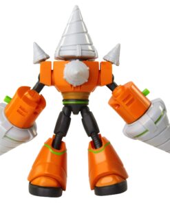 Jakks Pacific Fully Charged – Deluxe Drill Man Articulated Action Figure with Spinning Drills and Drill Man Buster Accessory (to swap onto the Mega Man figure)! Based on the new show! 13 710nS MyUBL