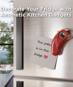 Kitchen Mama Epic One Multifunction Opener: A Pick Ergonomic Opener- Magnetic Bottle Opener, Beer & Soda Can Opener, Pull Tab & Jar Opener for Weak Hands and Arthritis, Christmas Gift Ideas (Red) Red 10 710okU3WLbL