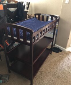 Dream On Me Emily Changing Table In Espresso, Comes With 1" Changing Pad, Features Two Shelves, Portable Changing Station, Made Of Sustainable New Zealand Pinewood 25 710pLh9aa L