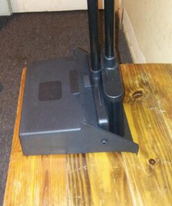 Carlisle FoodService Products Duo-Pan Upright Dust Pan and Broom Broom Set with Clip for Floor Cleaning, Restaurants, Office, And Janitorial Use, Plastic, 36 Inches, Black 36 Inches (Pack of 1) 44 710qAEuULQL