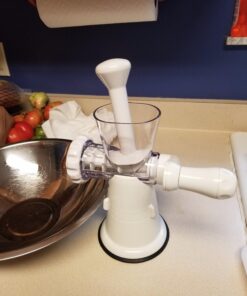 Gideon Hand Crank Manual Meat Grinder Heavy Duty Stainless Steel Blades with Powerful Suction Base Effortlessly Grind Meat, Vegetables, Garlic, Fruits, etc. 46 710qaUSSSUL