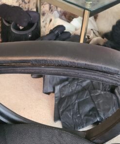 Reed Leathers Hides - Cow Leather Skins (12 X 24 Inches 2 Square Foot, Black) 12 X 24 Inches 2 Square Foot 45 710rAOuGchL