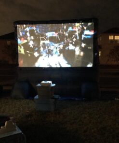 Gemmy 39127-32 - Airblown - Movie Screen - 120"x70" Widescreen Deluxe w/Storage Bag - Blue Outdoor Inflatable Deluxe Movie Screen 43 710rUSLRKaL