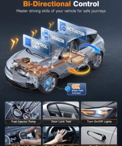 FOXWELL NT510 Elite Fit for Volvo OBD2 Diagnostic Scanner All System Fault Code Reader with Full Bi-Directional Control Active Test, OBDII Functions and All Service Reset Oil EPB BMS TPS ABS Bleeding 11 710rYwU MXL