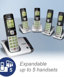 VTech CS6719-15 DECT 6.0 Phone with Caller ID/Call Waiting, 1 Cordless Handset, Blue 1 Handset 38 710rf8RNgcL