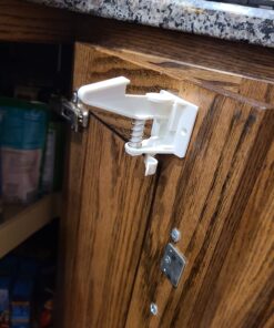 Baby Safety Cabinet Locks 12 Pack White-GRANDOTO Baby Proofing & Child Safety Cabinets Drawer Locks,DIY Easy to Install,No Tooling, Stronger Safety! 23 710runGYfL