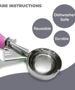 Good Living Ice Cream Scoop, Disher with Trigger Lever and Comfort Grip Handle, Colors Vary: 1 Pack 14 710sNhbDSYL