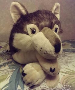 Wild Republic Jumbo Wolf Plush, Giant Stuffed Animal, Plush Toy, Gifts for Kids, 30 Inches Single 40 710sseGRPaL