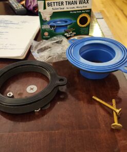 Fluidmaster 7530 Universal Better Than Wax Toilet Seal, Wax-Free Toilet Bowl Gasket Fits Any Drain 1 31 710swH5CIrL