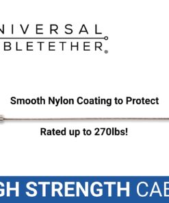 Universal CableTether - Cable Tethers (4 Pack) - Adjustable, Pre-Assembled, Secure Conference Display Adapters, Mac Adapters, VGA Adapters 10 710tABVxtmL